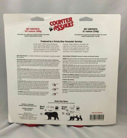 Counter Assault Bear Deterrent Pepper Spray Magnum Value 2-Pack w/Holsters