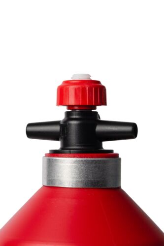 Trangia 0.3 L Red HDPE Fuel Bottle w/Safety Valve for Filling Alcohol Stoves