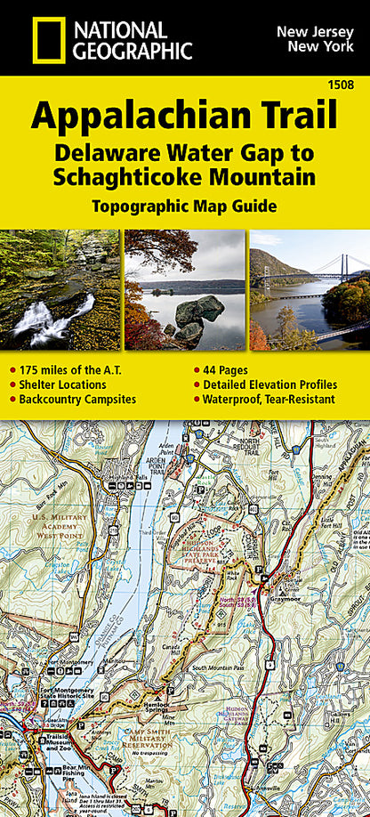 National Geographic TI Appalachian Trail NJ NY CT MA Topo Map Guide Bundle Pack TI01021222B