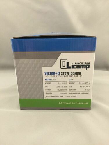 Olicamp Vector Butane Gas Canister Ultralight Backpacking Stove LT Pot Combo