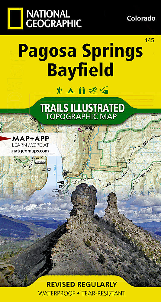 National Geographic Trails Illustrated Colorado Pagosa Springs Bayfield Map TI00000145