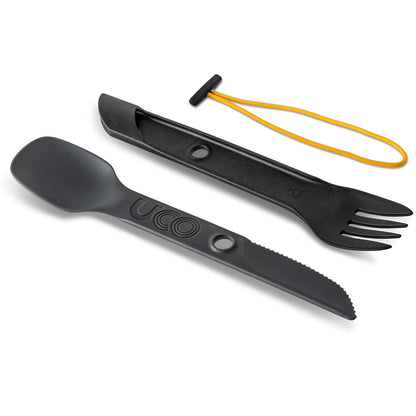 UCO Switch Spork Utensil Set w/Tether Venture (Gray/Black) F-SP-SWITCH