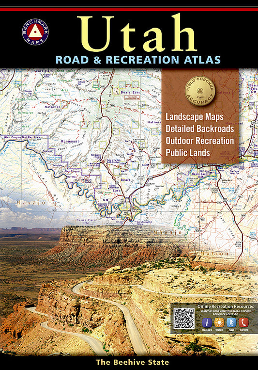 National Geographic Benchmark Utah UT Road & Recreation Atlas Map BE0BENUTAT