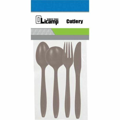 Olicamp Knife-Fork-Teaspoon-Soupspoon BPA-Free Utensil Ultralight Cutlery 4-Pack