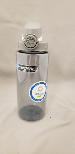 Nalgene Atlantis Wide Mouth 20oz Water Bottle Gray w/Gray OTF Cap - BPA Free