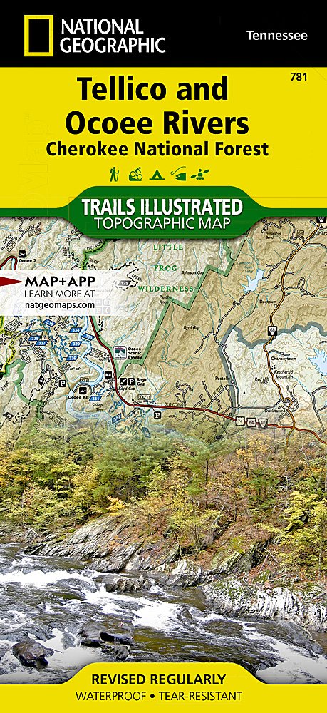 National Geographic Trails Illustrated TN Tellico and Ocoee Rivers Trail Map TI00000781