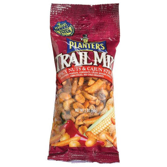 Planters Trail Mix Spicy Roasted Nuts & Cajun Sesame Sticks 2oz Bags