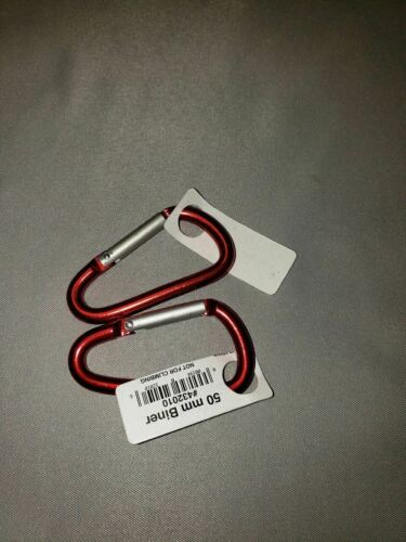 Liberty Mountain Multi-Biner 50mm (1.97") HA Aluminum Carabiners Red 2-Pack