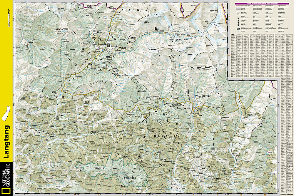 National Geographic Adventure Map Langtang AD00003004