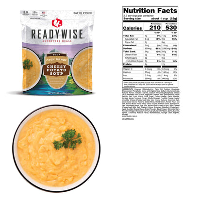 ReadyWise Open Range Cheesy Potato Soup 2.5 Servings