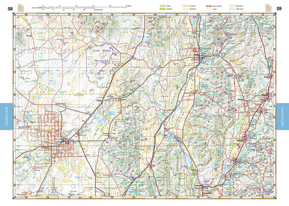 National Geographic Benchmark Utah UT Road & Recreation Atlas Map BE0BENUTAT