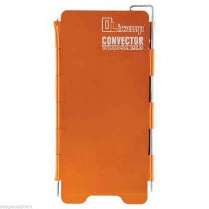 Olicamp Convector Windshield Anodized Aluminum Windscreen Orange w/Stuff Bag