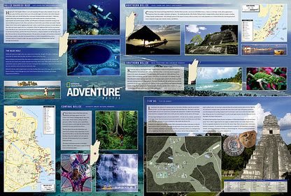 National Geographic Adventure Map Belize AD00003106