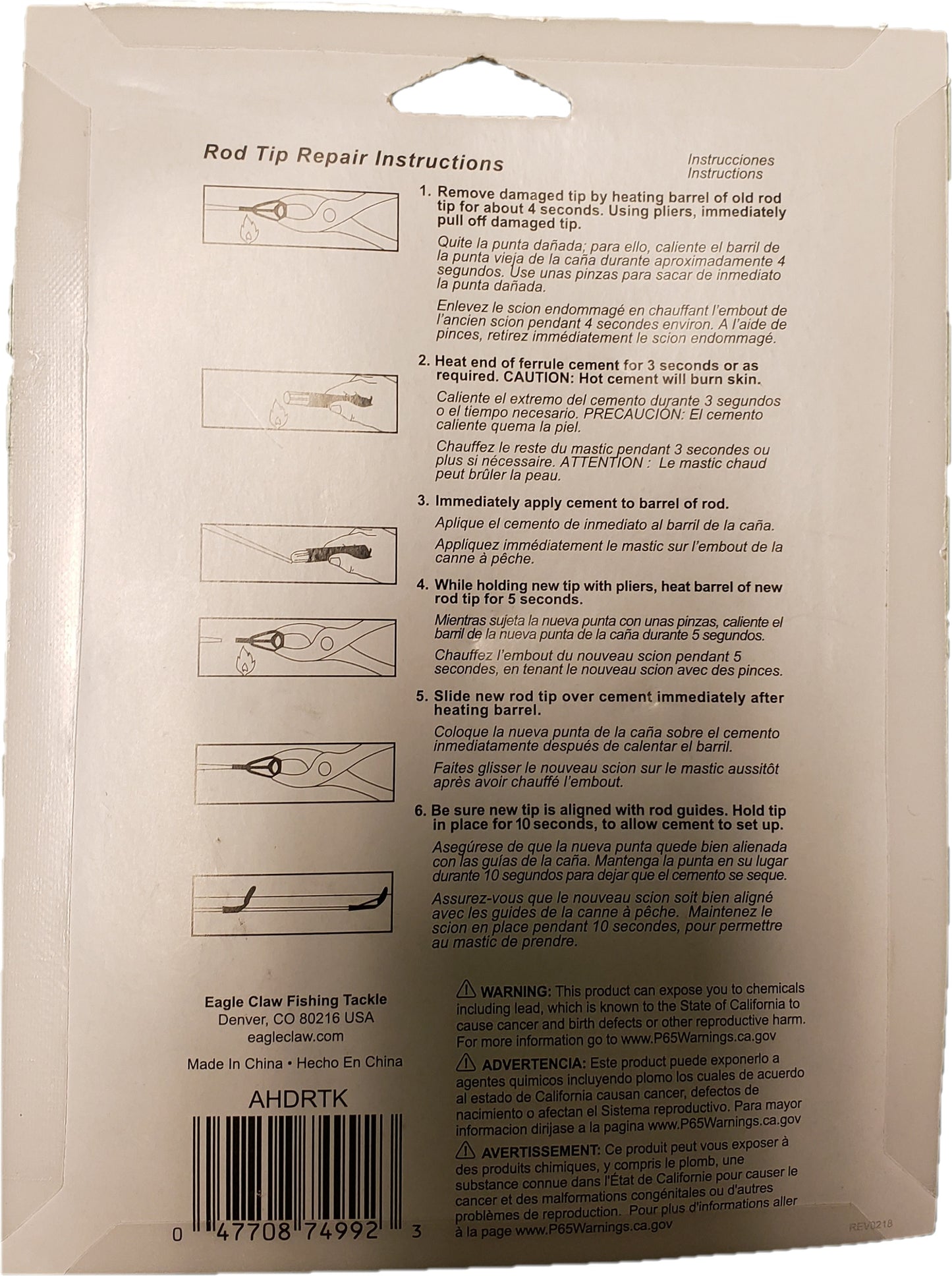 Eagle Claw Heavy Duty & Standard Rod Tip Repair Kit AHDRTK