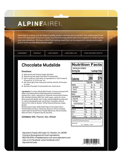 AlpineAire Chocolate Mudslide w/Toffee Peanuts Camping Food Pouch 60909