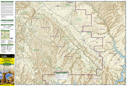 National Geographic Trails Illustrated Utah Canyons of the Escalante Map TI00000710