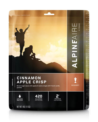 AlpineAire Cinnamon Apple Crisp w/French Vanilla Camping Food Pouch 60215