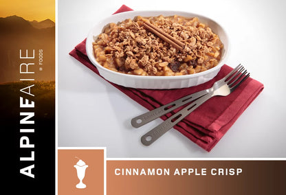 AlpineAire Cinnamon Apple Crisp w/French Vanilla Camping Food Pouch 60215