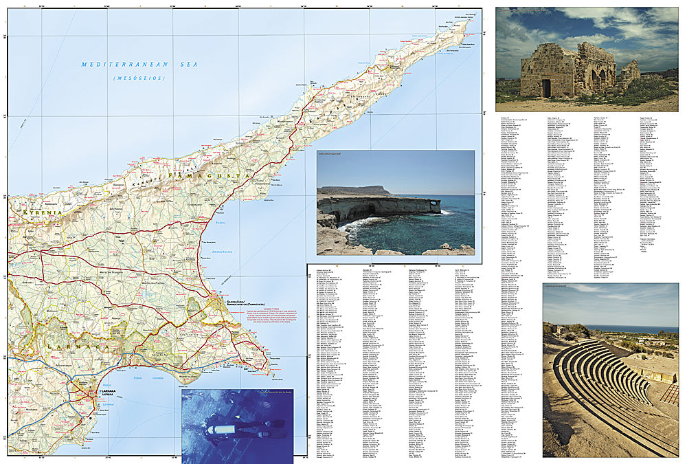 National Geographic Adventure Map Island of Cyprus Europe AD00003318