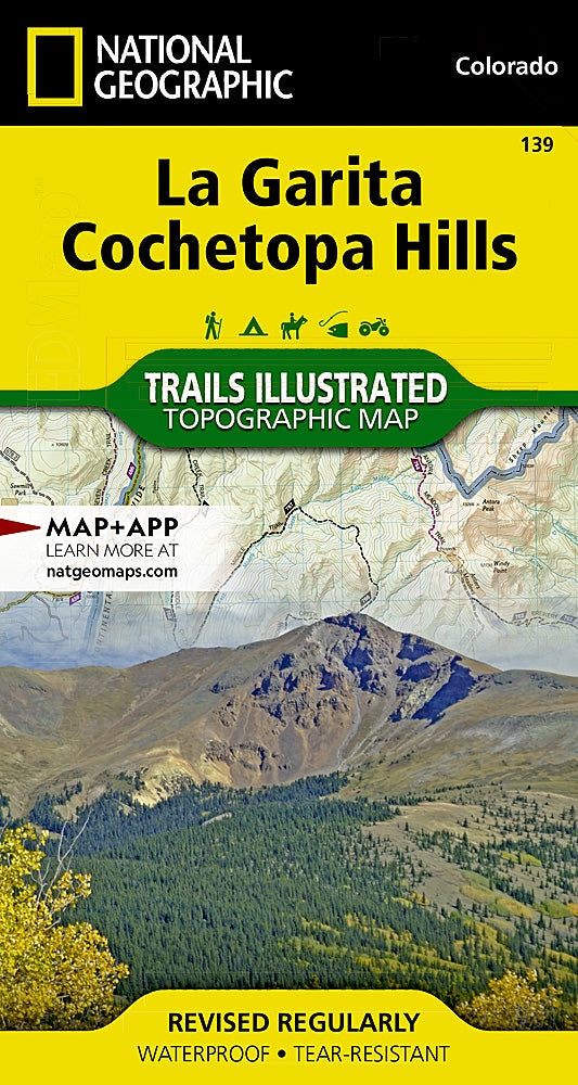 National Geographic Trails Illustrated Colo La Garita / Cochetopa Hills Map TI00000139