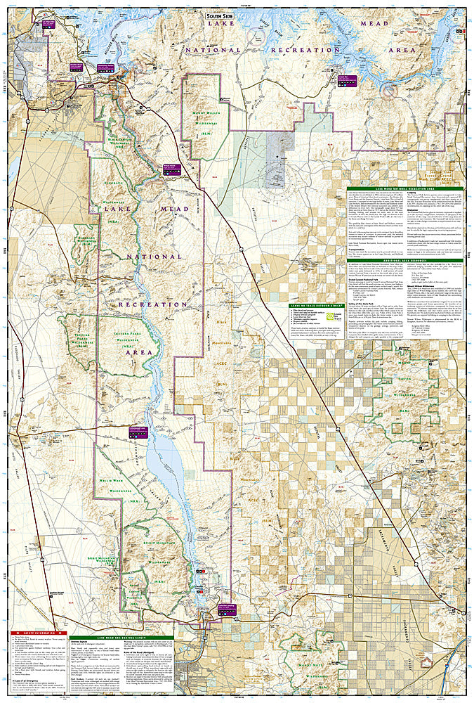 National Geographic Trails Illustrated AZ/NV Lake Mead National Rec Area Map TI00000204