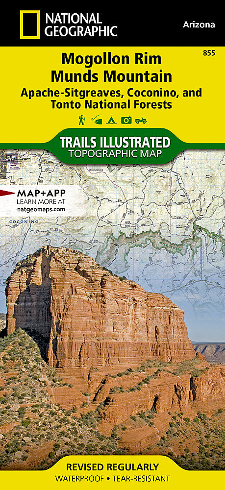 National Geographic Trails Illustrated AZ Mogollon Rim/ Munds Mountain Map TI00000855