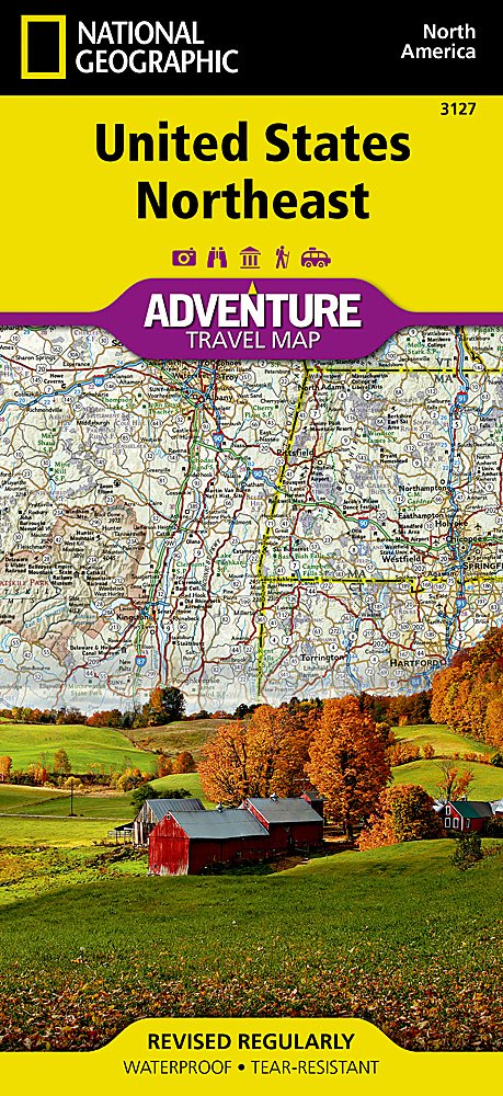 National Geographic Adventure Map US Northeast AD00003127