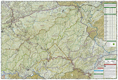 National Geographic Trails Illustrated TN/NC Great Smoky Mtns Nat Park Map TI00000229