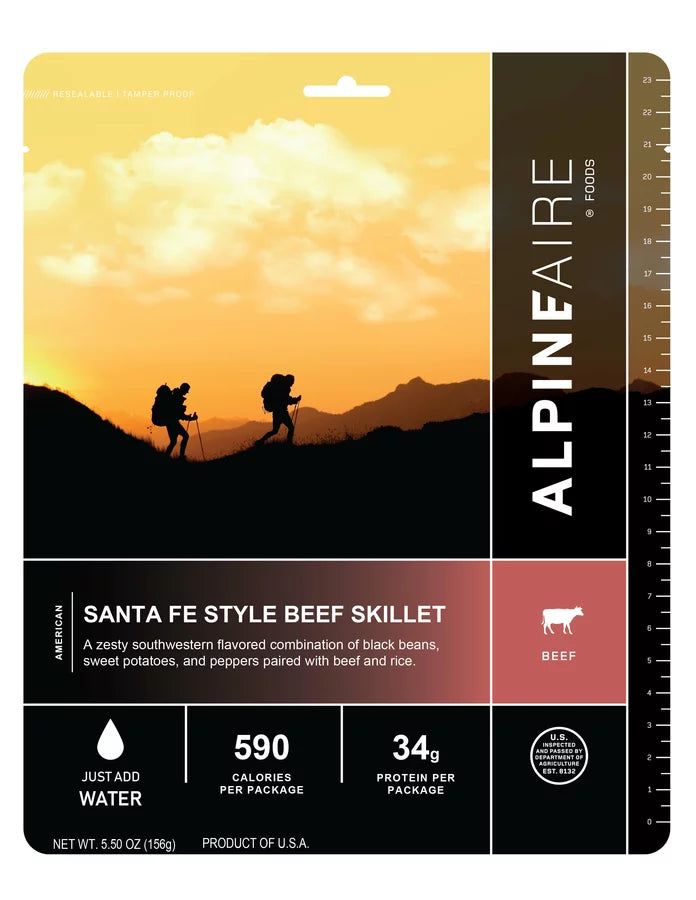 AlpineAire Santa Fe Beef Skillet Freeze Dried Camping Food Pouch 60435