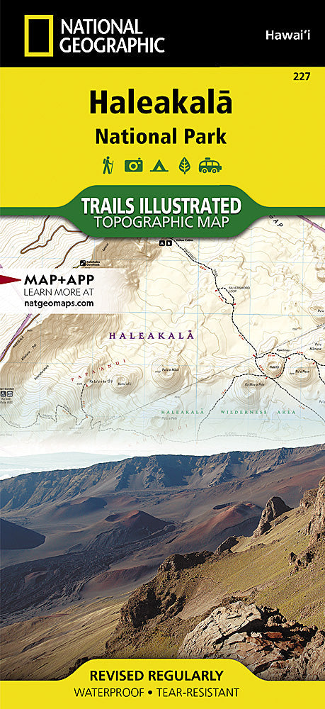 National Geographic Trails Illustrated Hawaii Haleakala National Park  Map TI00000227