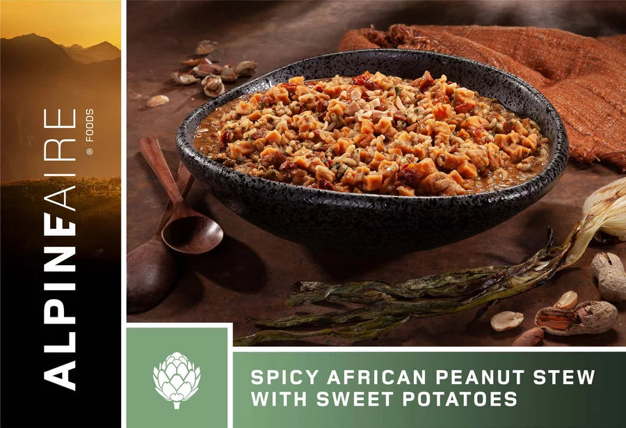 AlpineAire Spicy African Peanut Stew w/Sweet Potato Freeze Dried Camp Food 60135