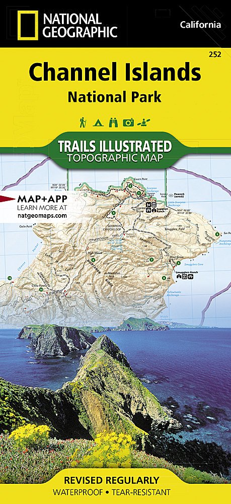 National Geographic Trails Illustrated CA Channel Islands National Park Map TI00000252