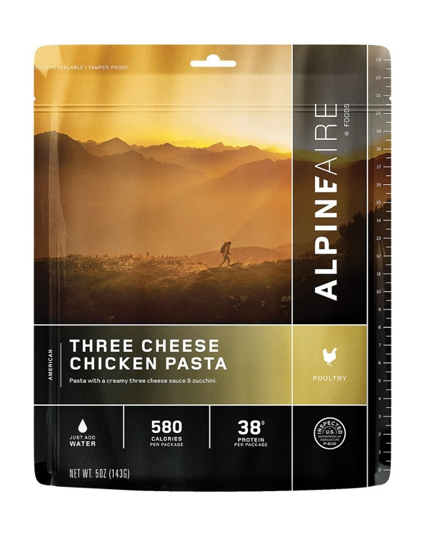 AlpineAire Three Cheese Chicken Pasta Freeze Dried Camping Food Pouch 60441