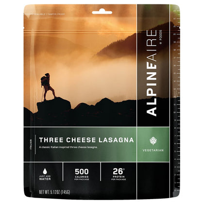 AlpineAire Classic Three Cheese Lasagna Freeze Dried Camping Food Pouch 60102