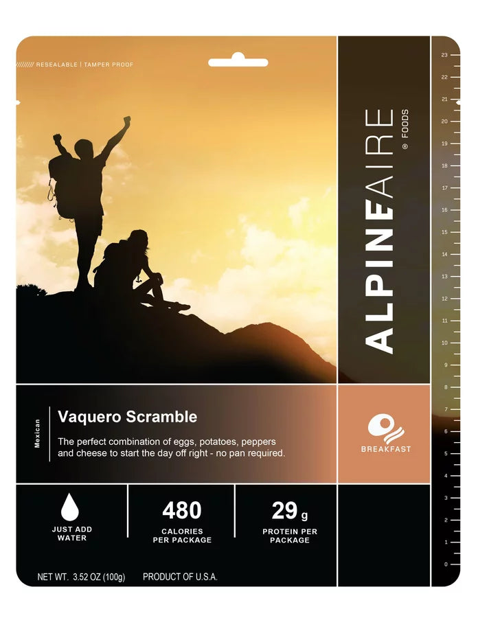 AlpineAire Vaquero Scramble w/Eggs & Potatoes Freeze Dried Camp Food Pouch 60140