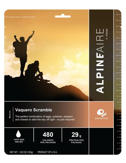 AlpineAire Vaquero Scramble w/Eggs & Potatoes Freeze Dried Camp Food Pouch 60140