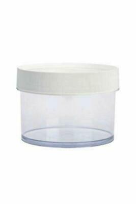 Nalgene 16oz Air-Tight Wide Mouth Kitchen Storage Jar Clear w/White Lid BPA-Free