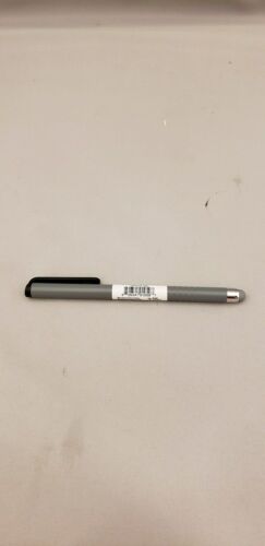 Atomic Micro Slim Gray Stylus for Smart Phone/Tablet w/Rubber Tip & Pocket Clip