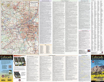 National Geographic Benchmark Colorado CO Recreation Map BE0BENCORM