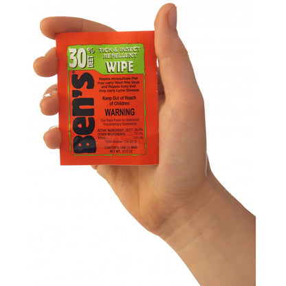 Ben's 30% DEET Wilderness Repellent Travel Wipes 4-Pack xxx