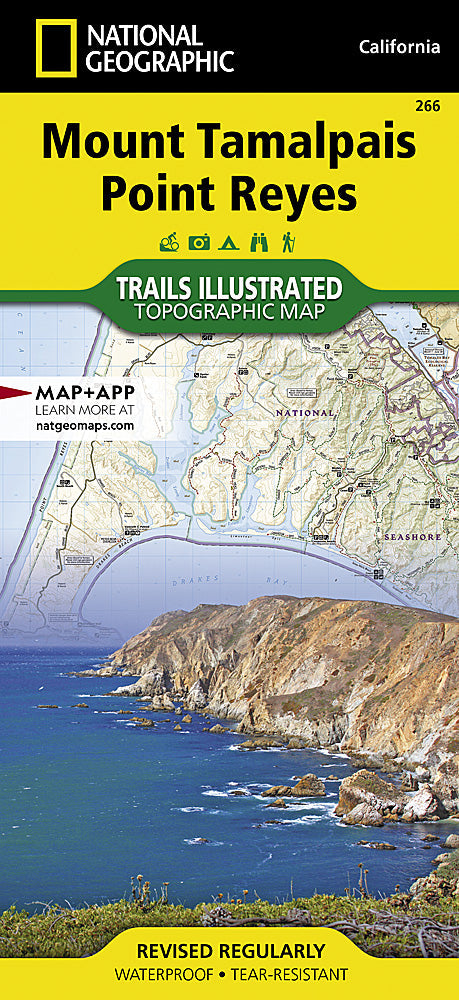 National Geographic Trails Illustrated CA Mount Tamalpais/Point Reyes Map TI00000266