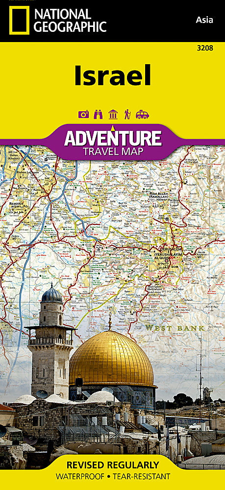 National Geographic Adventure Map Israel AD00003208