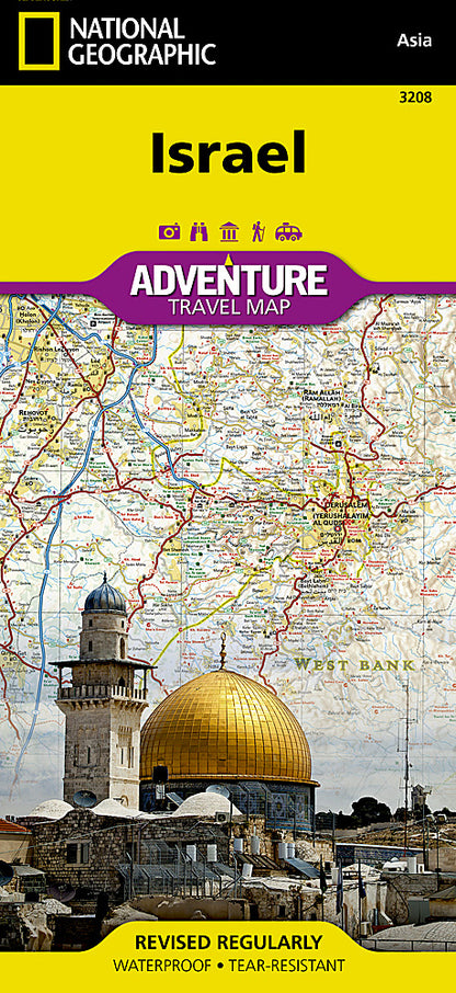 National Geographic Adventure Map Israel AD00003208