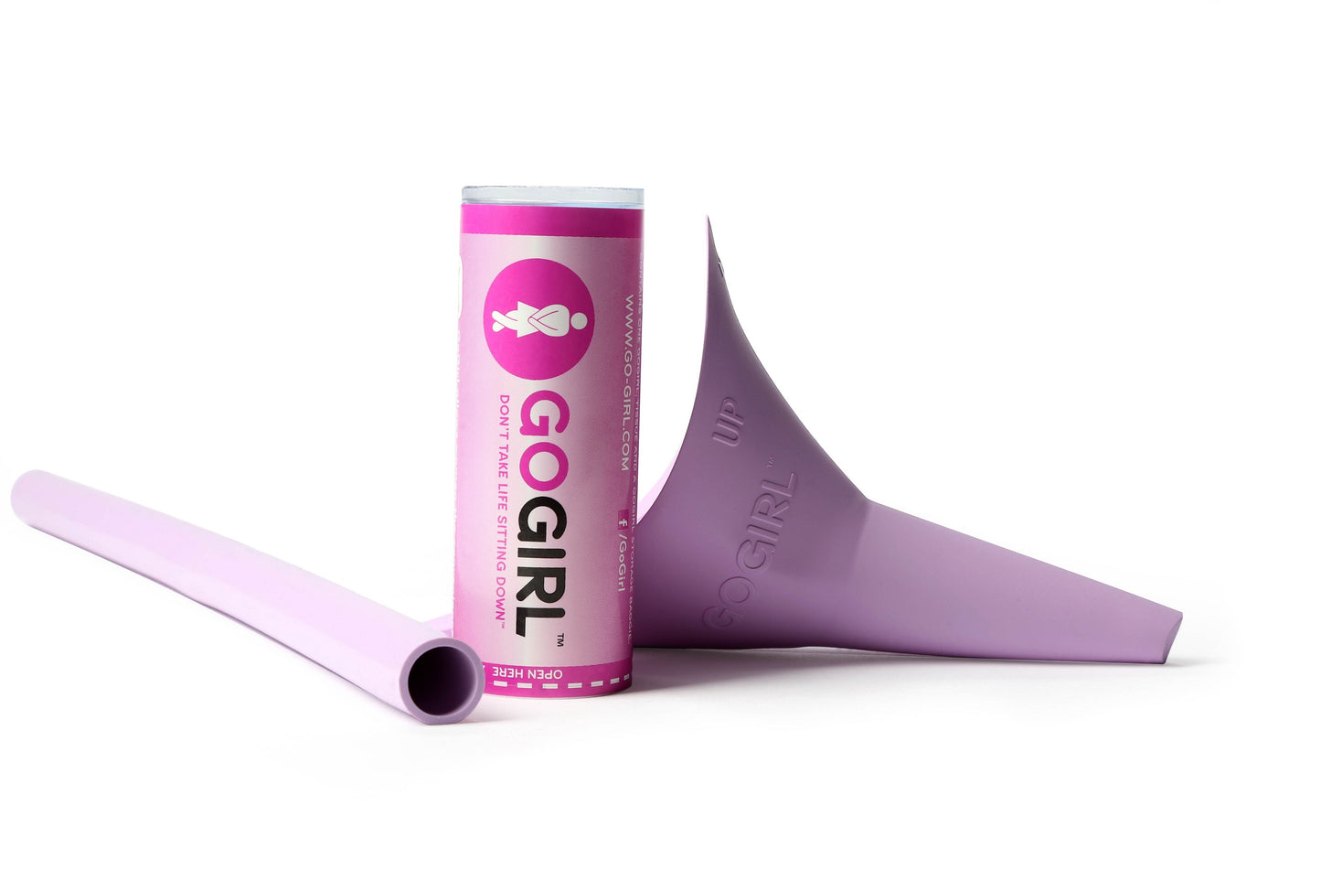 GoGirl Female Urination Device & 12" Extension Tube Combo Pack Pink GG-PL-PK-6