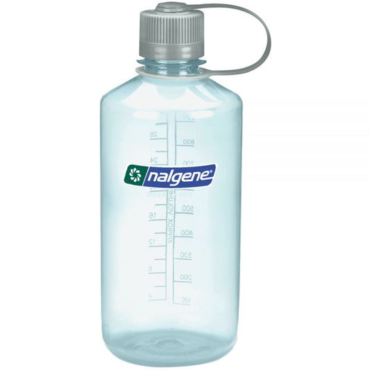 Nalgene Narrow Mouth 32oz Tritan Water Bottle Seafoam w/Silver Lid