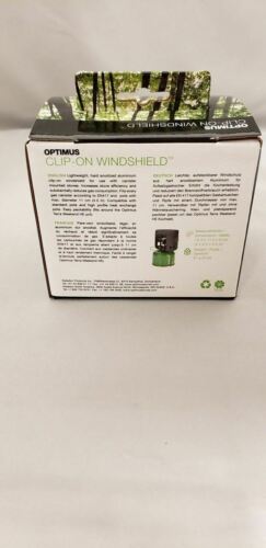 Optimus Hard Anodized Aluminum Clip-On Windshield/Windscreen for Canister Stoves