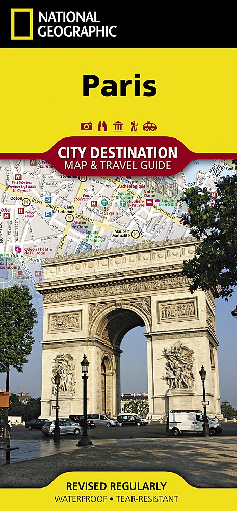 National Geographic City Destination Map Paris France DC00620512