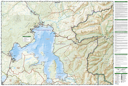 National Geographic Yellowstone Nat Park Map Bundle TI01020579B