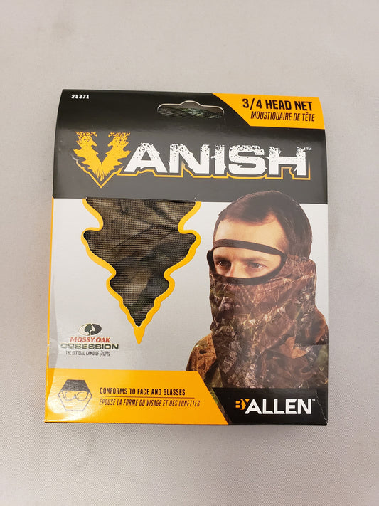 Allen Vanish Visa Form Mesh MO Obsession 3/4 Head Net 25371