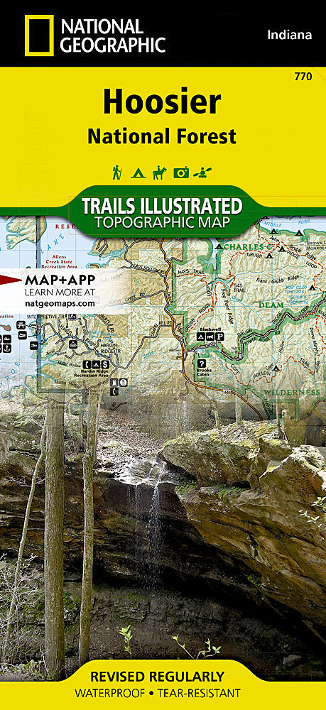 National Geographic Trails Illustrated Indiana Hoosier National Forest Map TI00000770